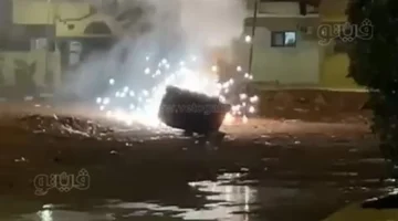 اشتعال النيران في كابل كهرباء رئيسي بالشرقية جراء موجة الطقس السيئ